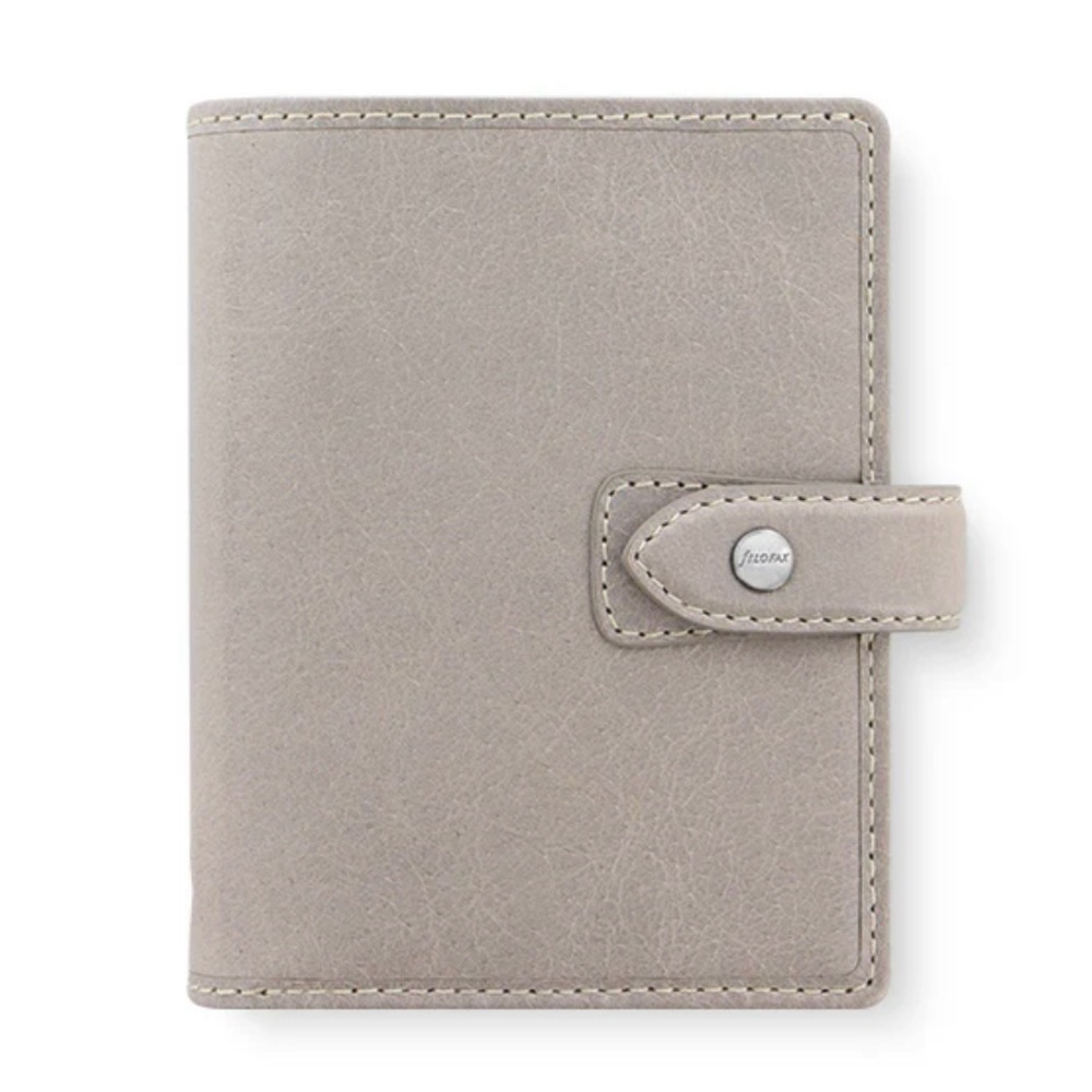 FINAL PRICE DROP!!! NWOB Filofax Malden Stone Pocket Leather Organizer